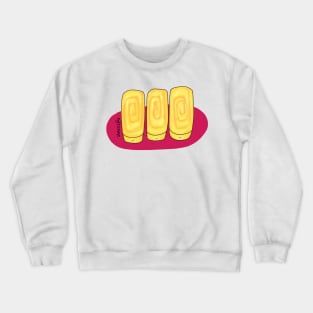 3 pieces of tamagoyaki fried egg Crewneck Sweatshirt